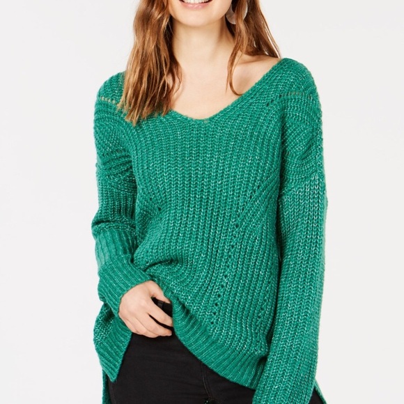 Hippie rose juniors crisscross back sweater - Picture 1 of 8